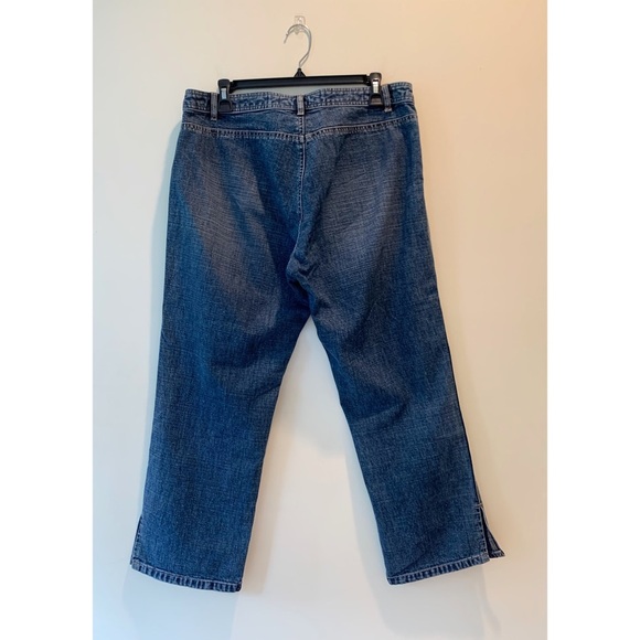 OLD NAVY Size 12 Y2K Denim Cropped Jeans - Picture 2 of 5